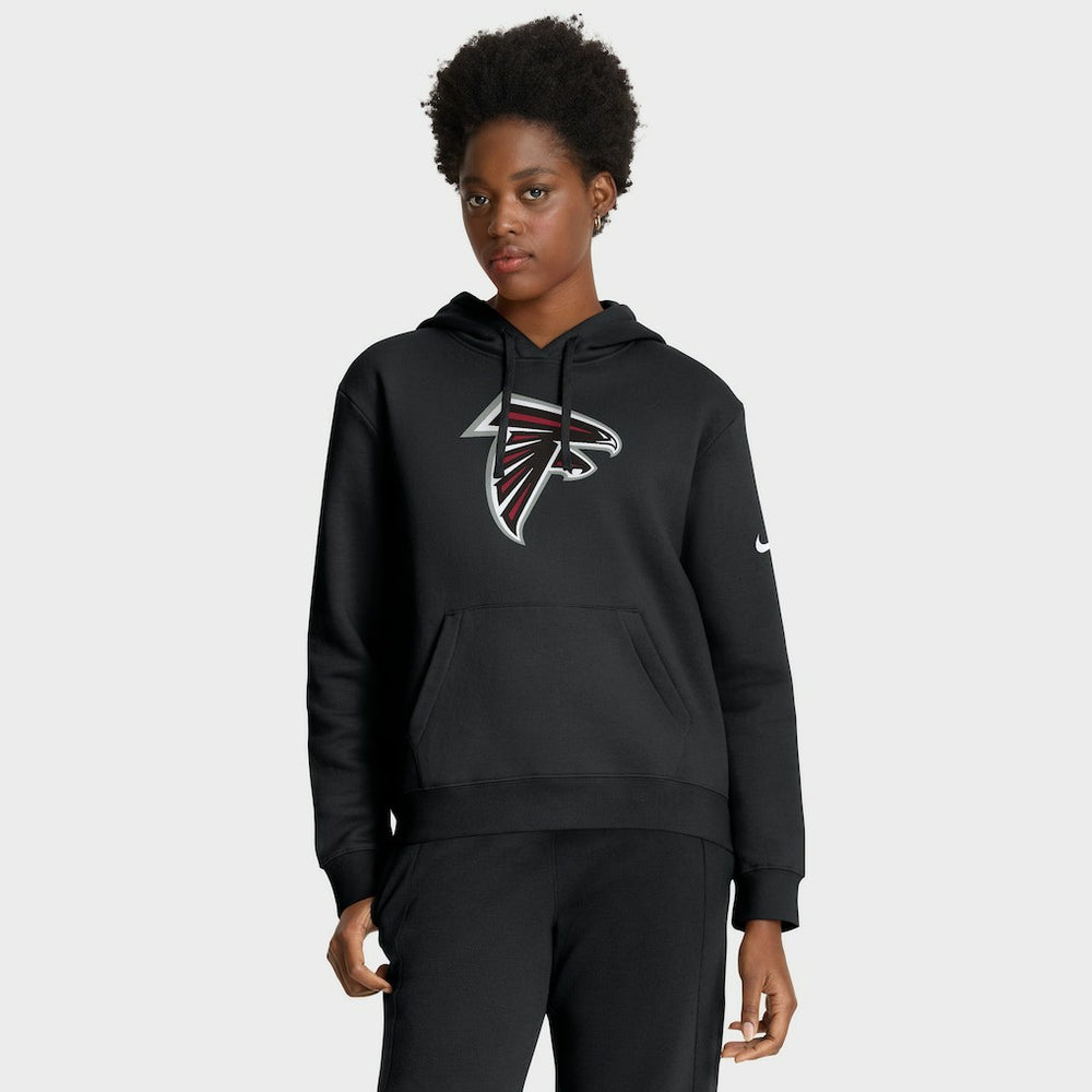Atlanta Falcons Women's Club Fleece Hoodie - Black Hoodies