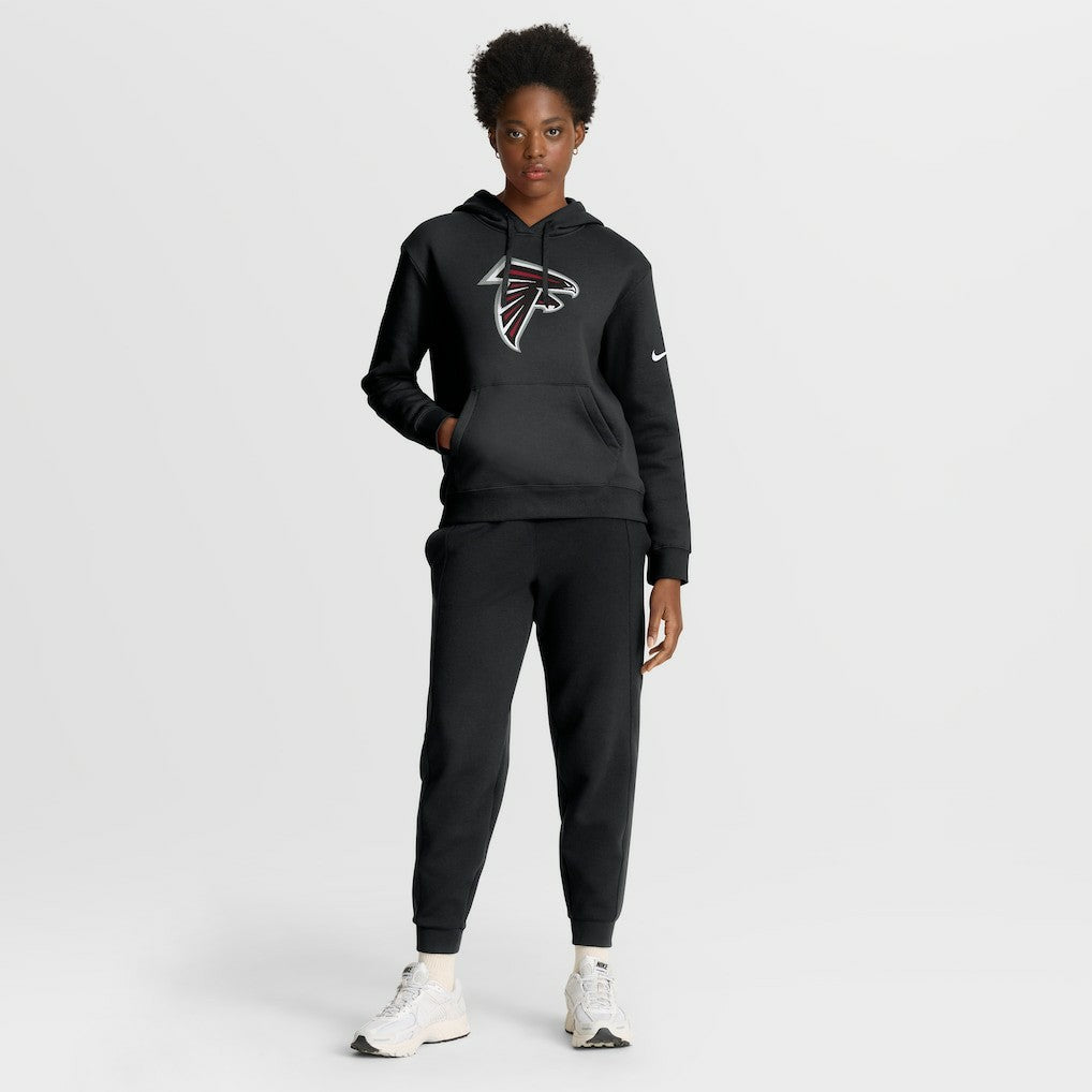 Atlanta Falcons Women's Club Fleece Hoodie - Black Hoodies