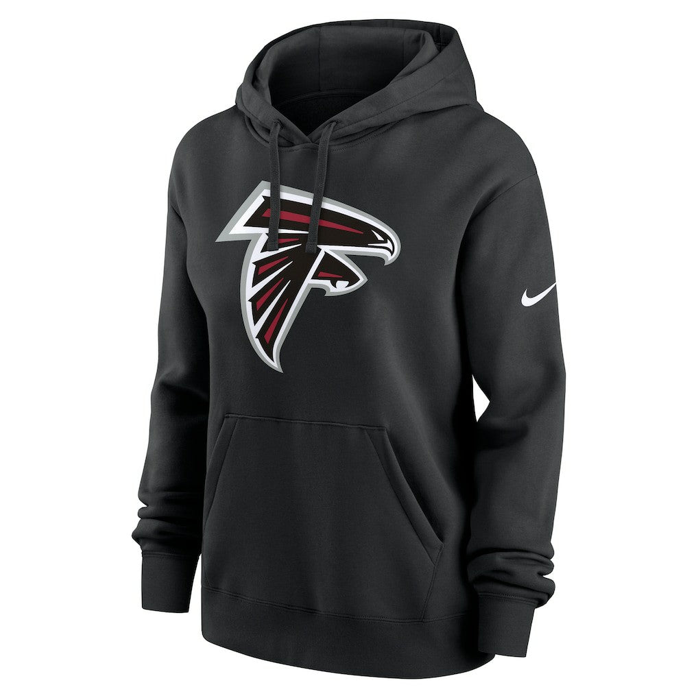 Atlanta Falcons Women's Club Fleece Hoodie - Black Hoodies