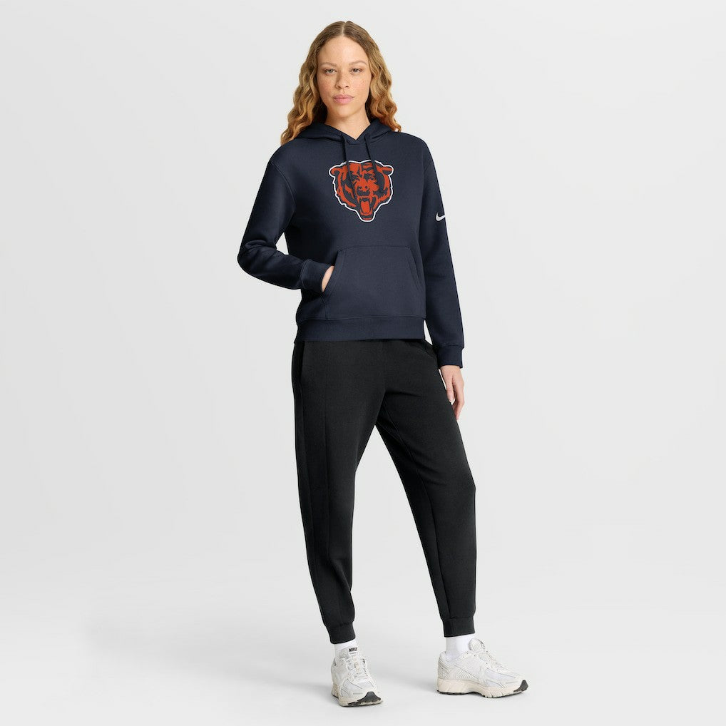 Chicago Bears Women's Club Fleece Hoodie - Navy Hoodies