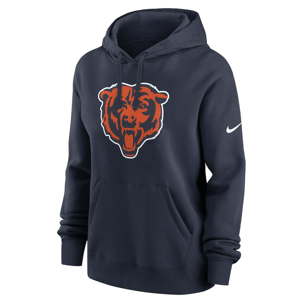 Chicago Bears Women's Club Fleece Hoodie - Navy Hoodies