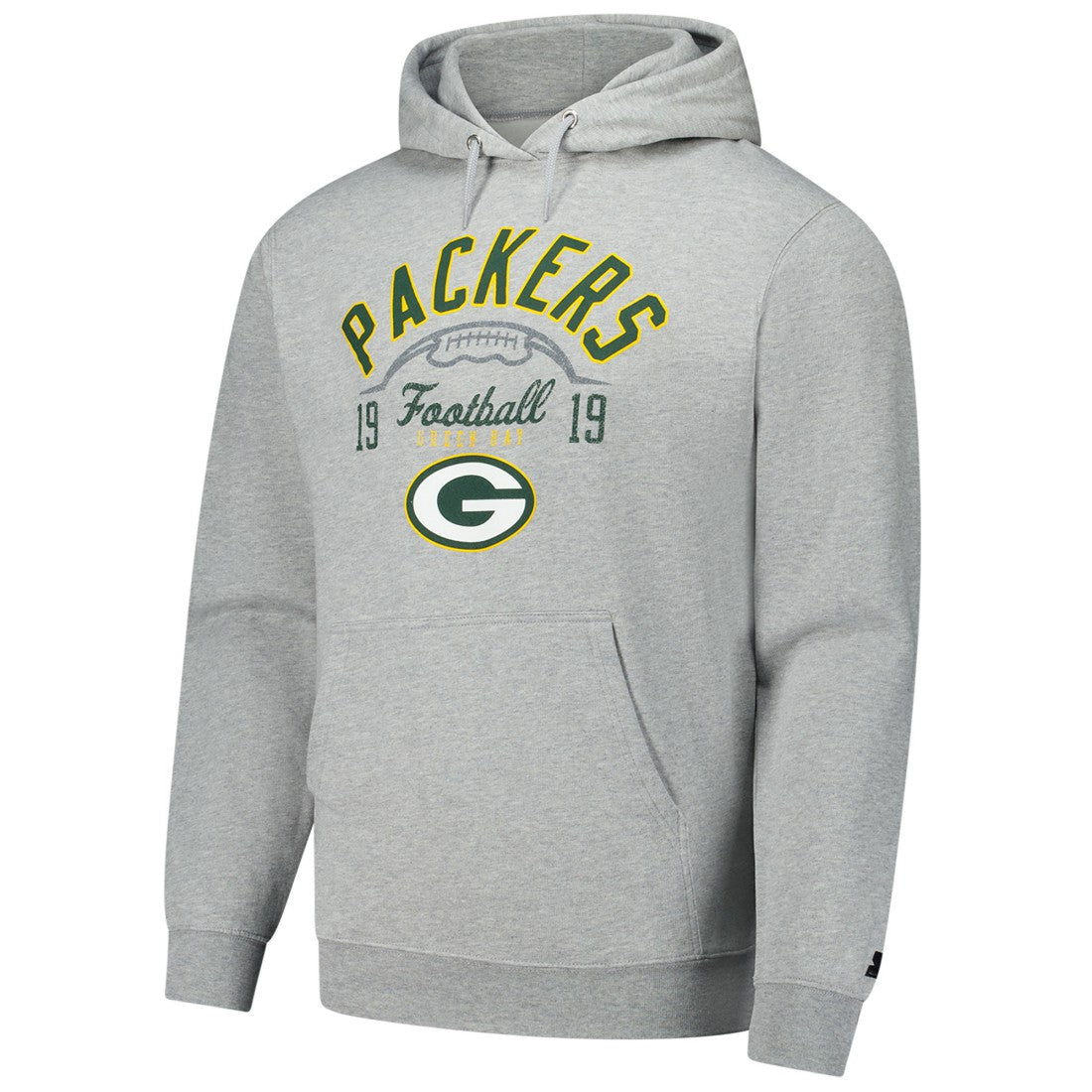 Green Bay Packers Starter Pullover Hoodie - Heather Gray Hoodies