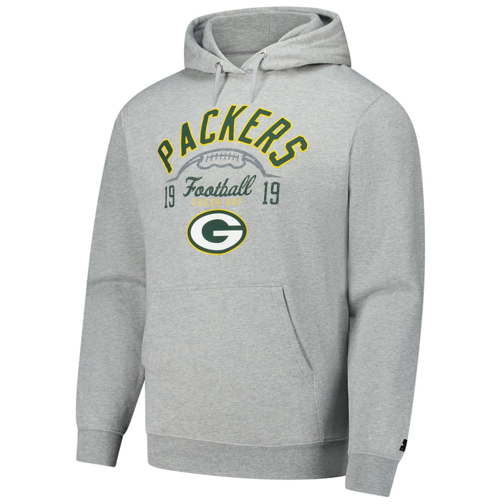 Green Bay Packers Starter Pullover Hoodie - Heather Gray Hoodies