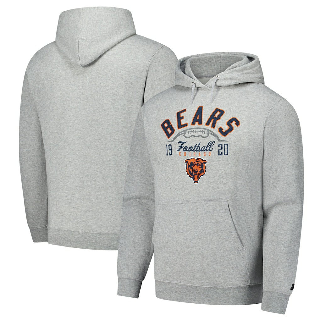Chicago Bears Starter Pullover Hoodie - Heather Gray Hoodies