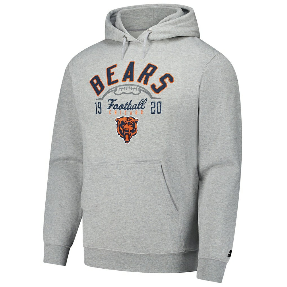 Chicago Bears Starter Pullover Hoodie - Heather Gray Hoodies
