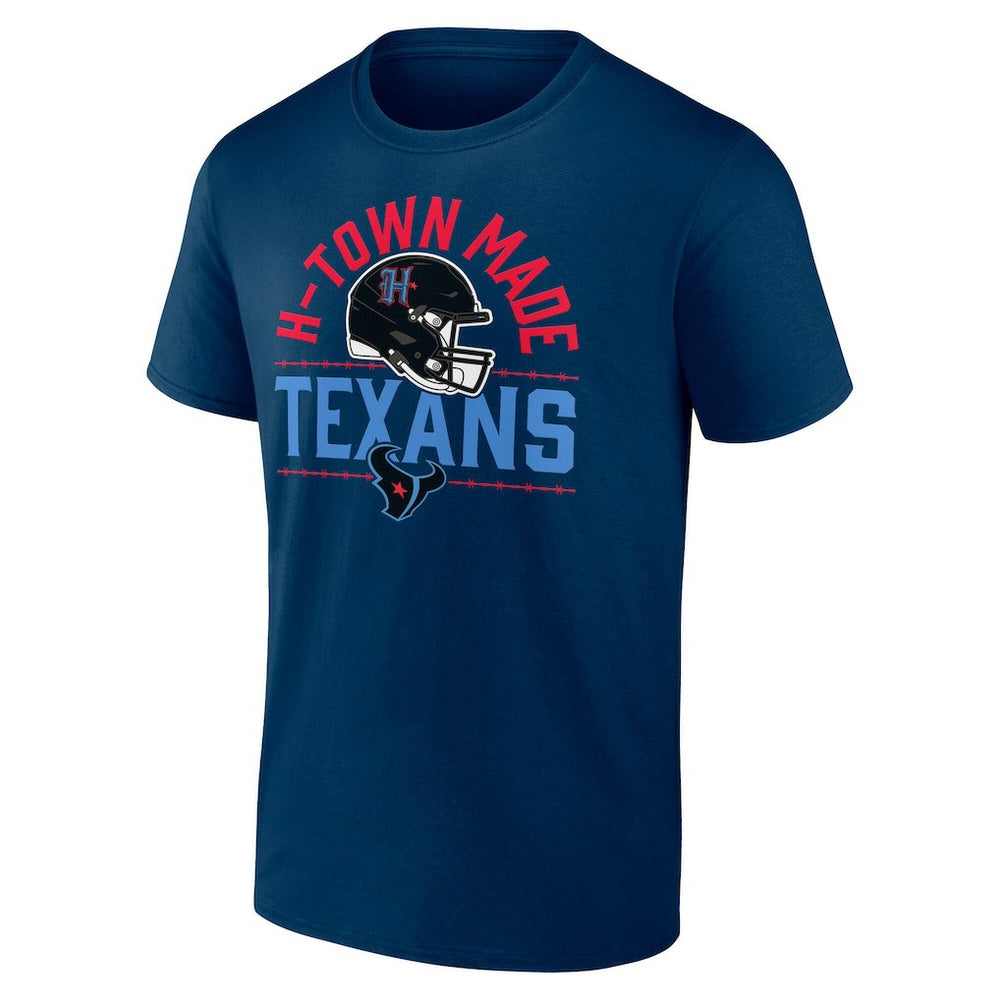 Houston Texans H-Town Helmet T-Shirt - Navy T-shirts