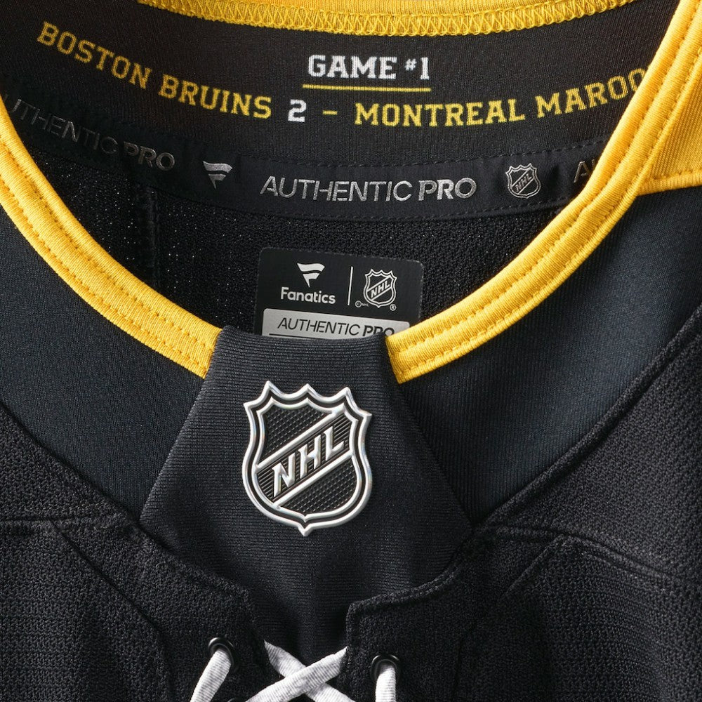 Boston Bruins Fanatics 100th Anniversary Authentic Pro Jersey - Black | US 202482569