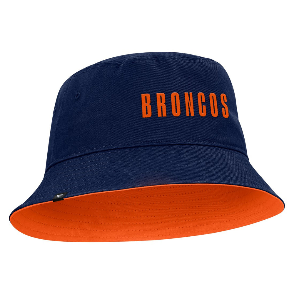 Denver Broncos Strong Side Bucket Hat - Navy Hats