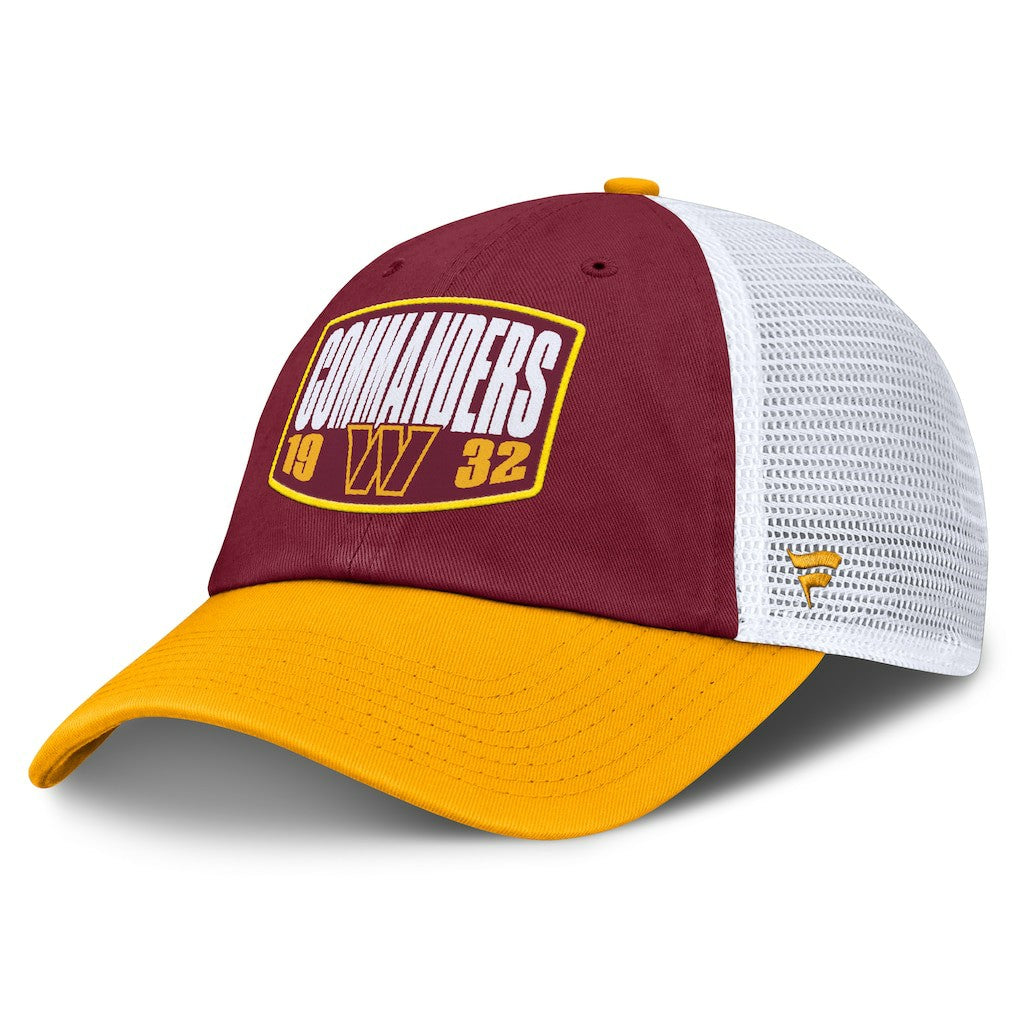 Washington Commanders Franchise Trucker Adjustable Hat - Burgundy/Gold Hats