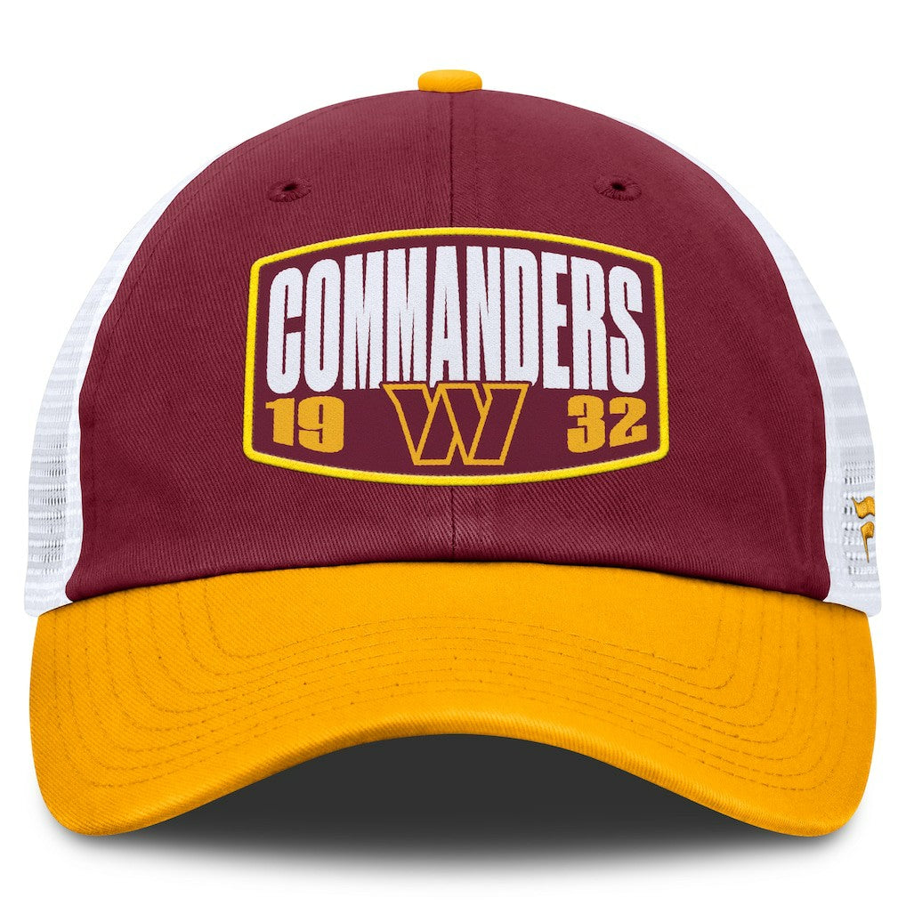 Washington Commanders Franchise Trucker Adjustable Hat - Burgundy/Gold Hats