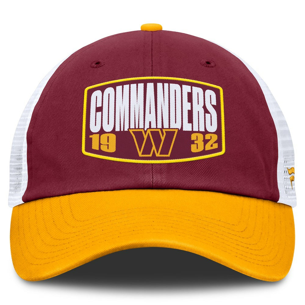 Washington Commanders Franchise Trucker Adjustable Hat - Burgundy/Gold Hats