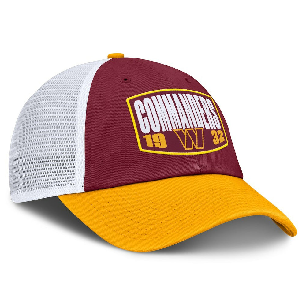 Washington Commanders Franchise Trucker Adjustable Hat - Burgundy/Gold Hats