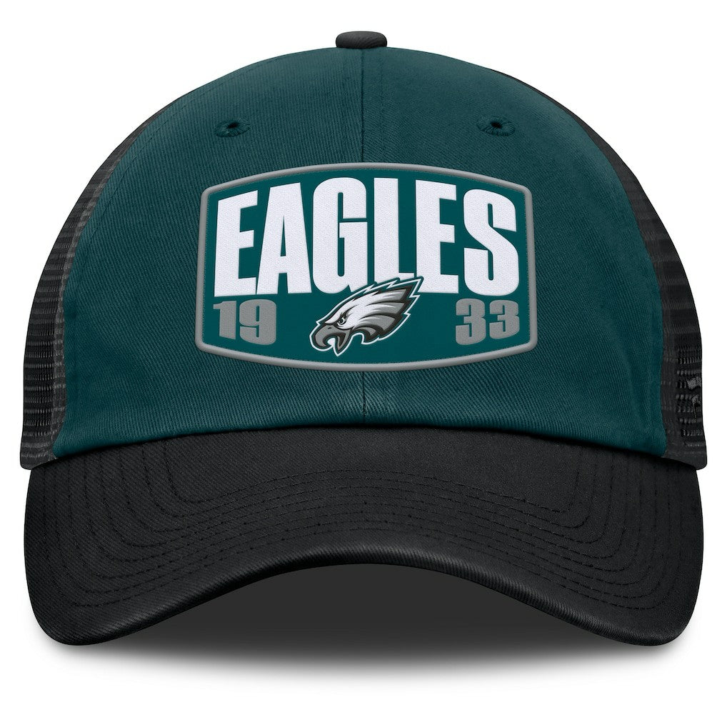 Philadelphia Eagles Franchise Trucker Adjustable Hat - Midnight Green/Black Hats