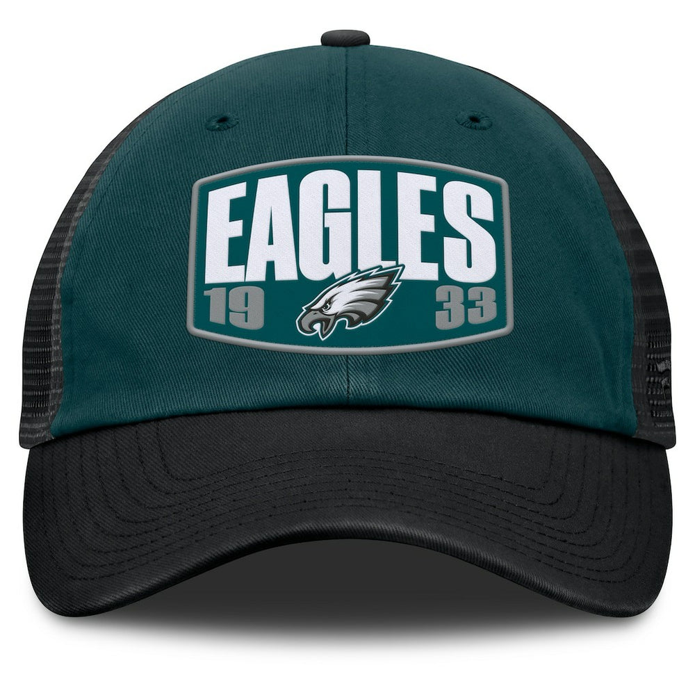 Philadelphia Eagles Franchise Trucker Adjustable Hat - Midnight Green/Black Hats