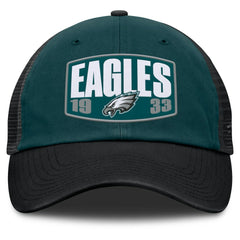 Philadelphia Eagles Franchise Trucker Adjustable Hat - Midnight Green/Black Hats