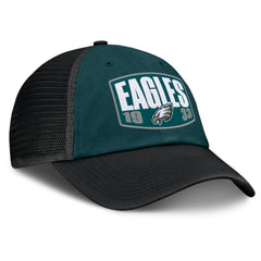 Philadelphia Eagles Franchise Trucker Adjustable Hat - Midnight Green/Black Hats