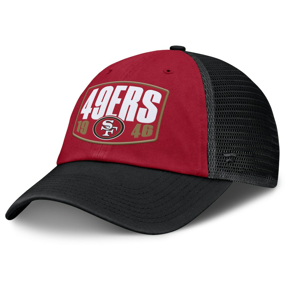 San Francisco 49ers Franchise Trucker Adjustable Hat - Scarlet/Black Hats