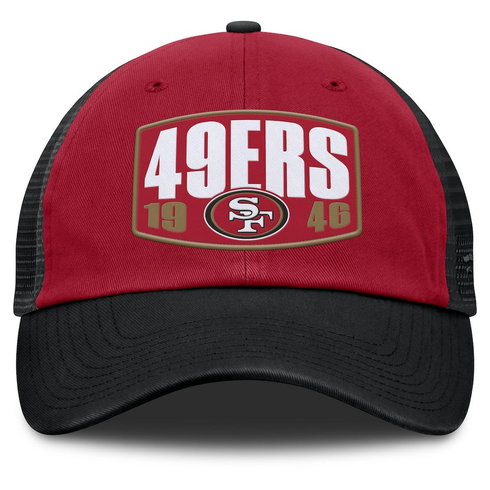 San Francisco 49ers Franchise Trucker Adjustable Hat - Scarlet/Black Hats