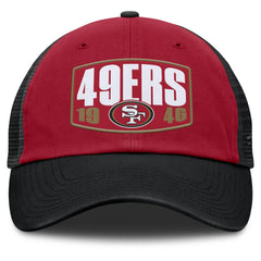 San Francisco 49ers Franchise Trucker Adjustable Hat - Scarlet/Black Hats