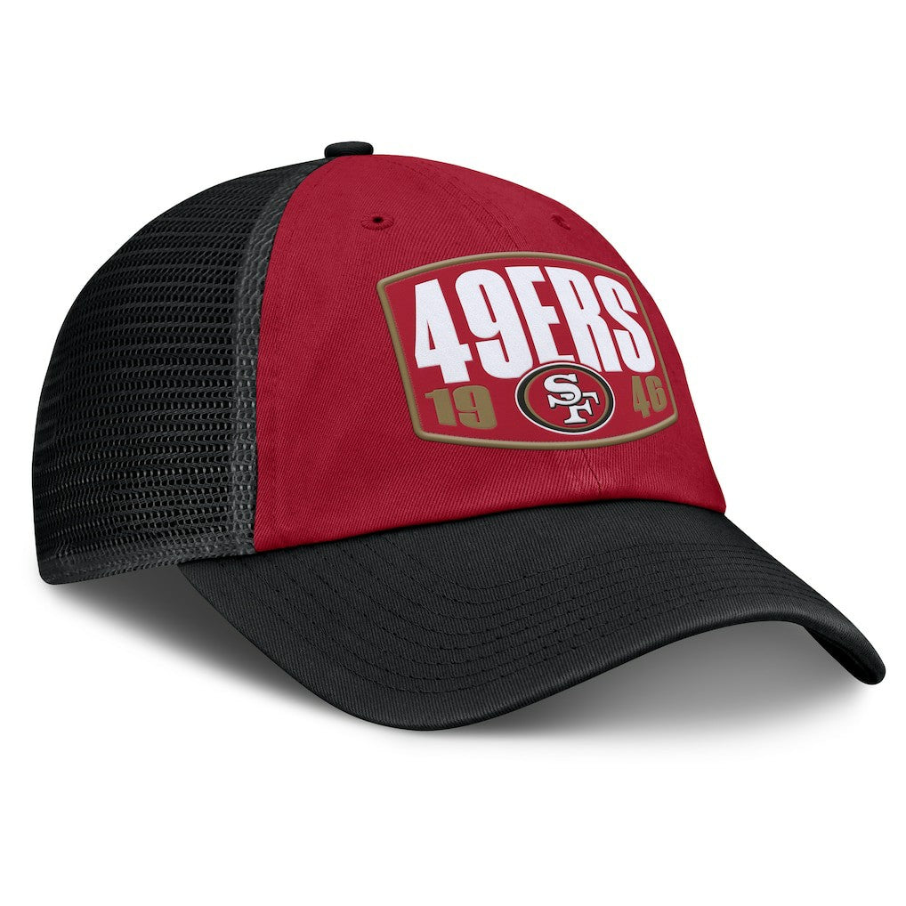 San Francisco 49ers Franchise Trucker Adjustable Hat - Scarlet/Black Hats