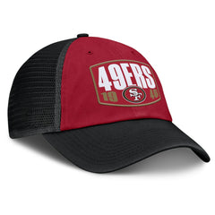 San Francisco 49ers Franchise Trucker Adjustable Hat - Scarlet/Black Hats