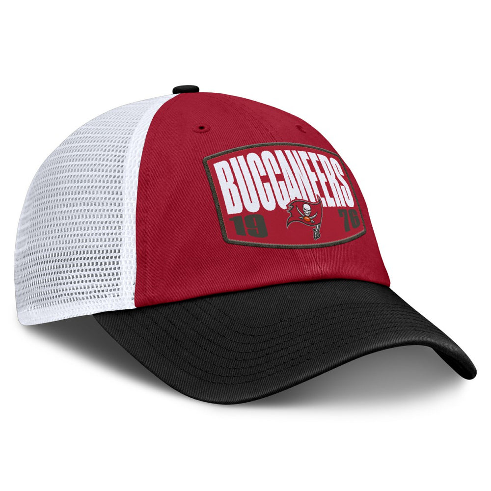 Tampa Bay Buccaneers Franchise Trucker Adjustable Hat - Red/Pewter Hats