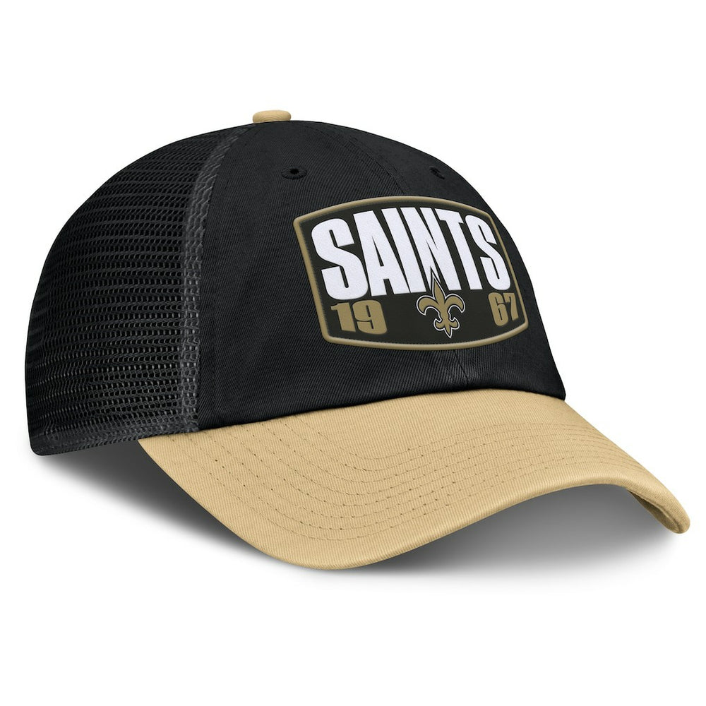 New Orleans Saints Franchise Trucker Adjustable Hat - Black/Gold Hats