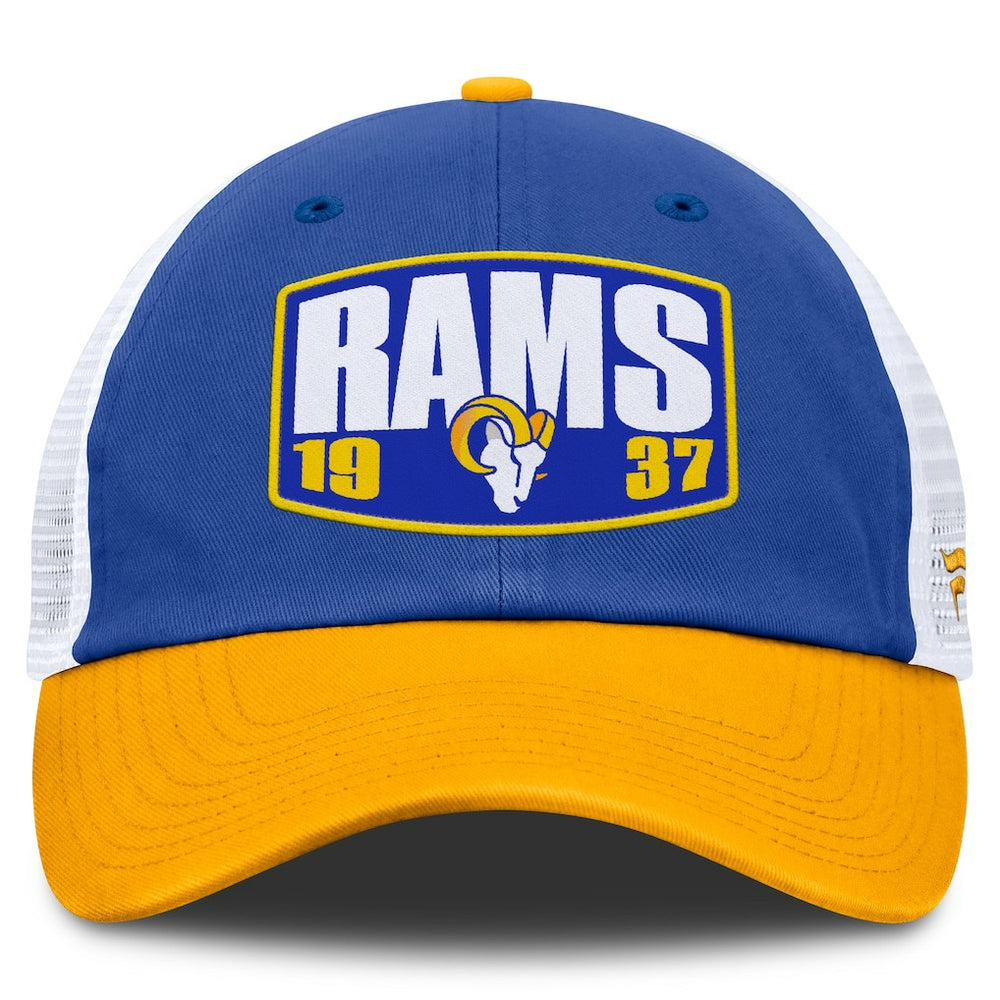Los Angeles Rams Franchise Trucker Adjustable Hat - Royal/Gold Hats