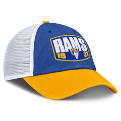 Los Angeles Rams Franchise Trucker Adjustable Hat - Royal/Gold Hats