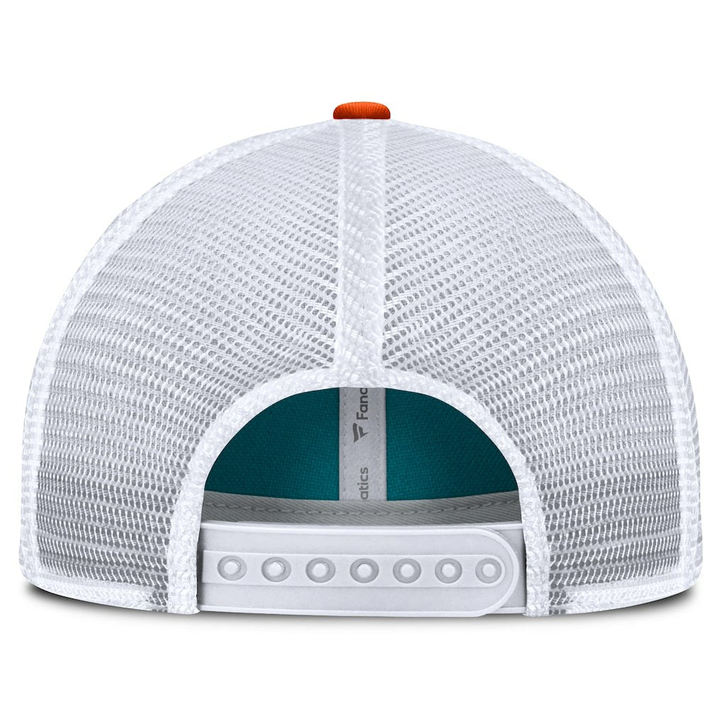 Miami Dolphins Franchise Trucker Adjustable Hat - Aqua/Orange Hats