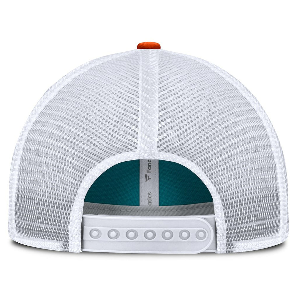 Miami Dolphins Franchise Trucker Adjustable Hat - Aqua/Orange Hats