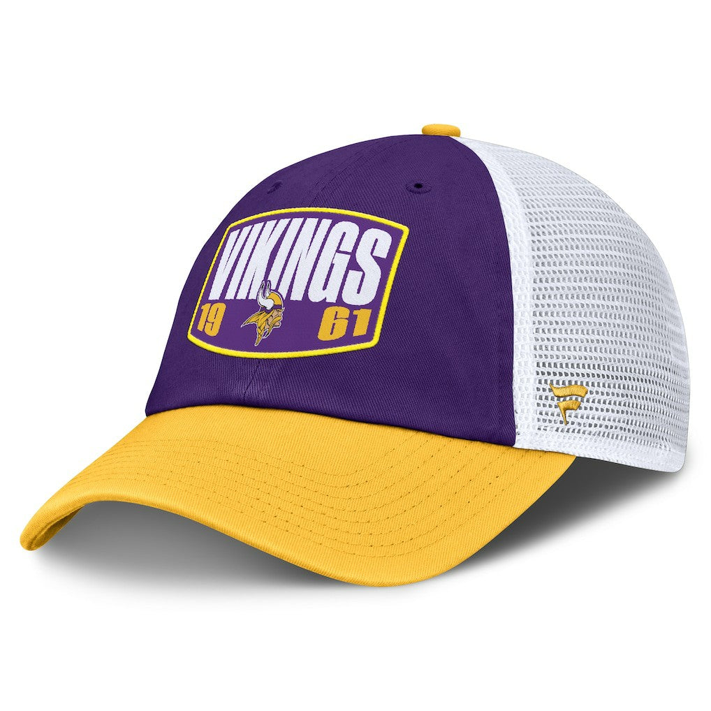 Minnesota Vikings Franchise Trucker Adjustable Hat - Purple/Gold Hats