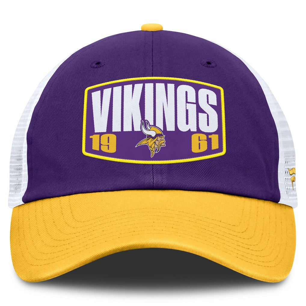 Minnesota Vikings Franchise Trucker Adjustable Hat - Purple/Gold Hats
