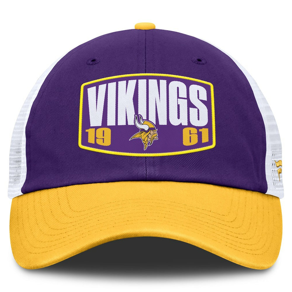 Minnesota Vikings Franchise Trucker Adjustable Hat - Purple/Gold Hats