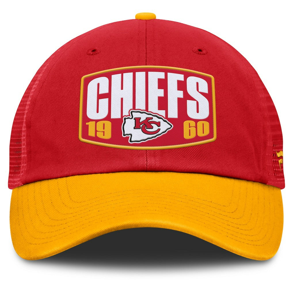 Kansas City Chiefs Franchise Trucker Adjustable Hat - Red/Gold Hats