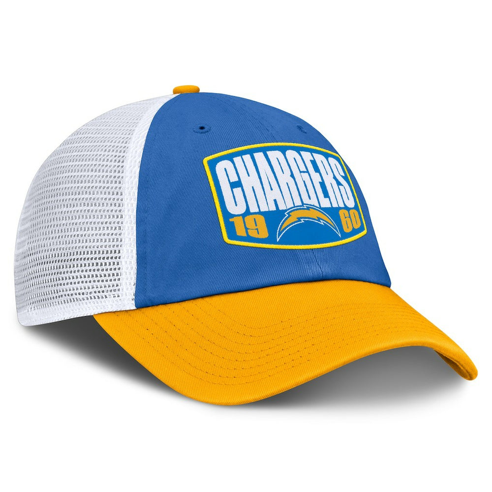 Los Angeles Chargers Franchise Trucker Adjustable Hat - Powder Blue/Gold Hats