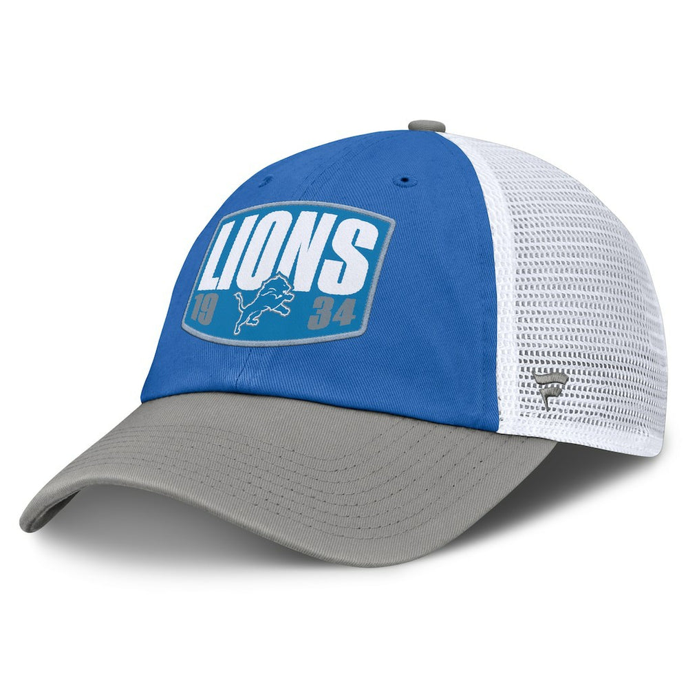 Detroit Lions Franchise Trucker Adjustable Hat - Blue/Gray Hats