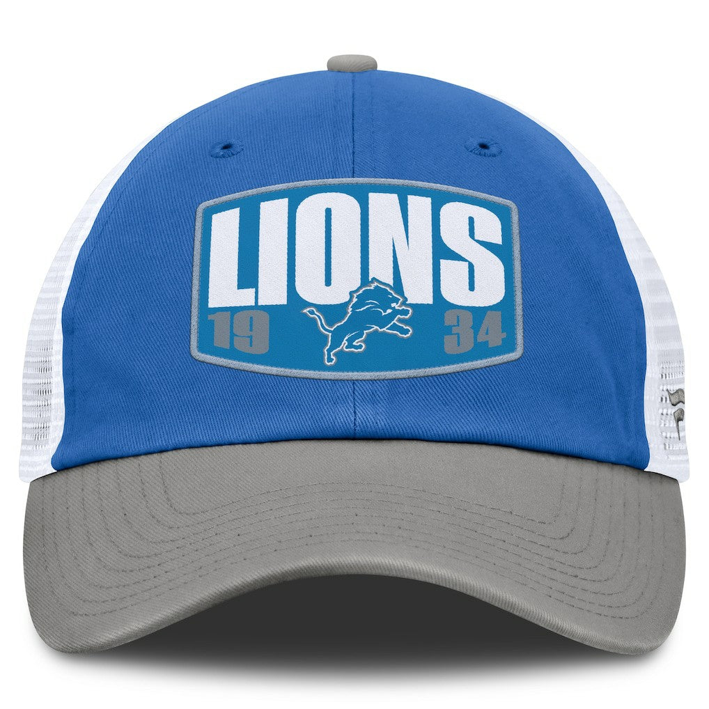 Detroit Lions Franchise Trucker Adjustable Hat - Blue/Gray Hats
