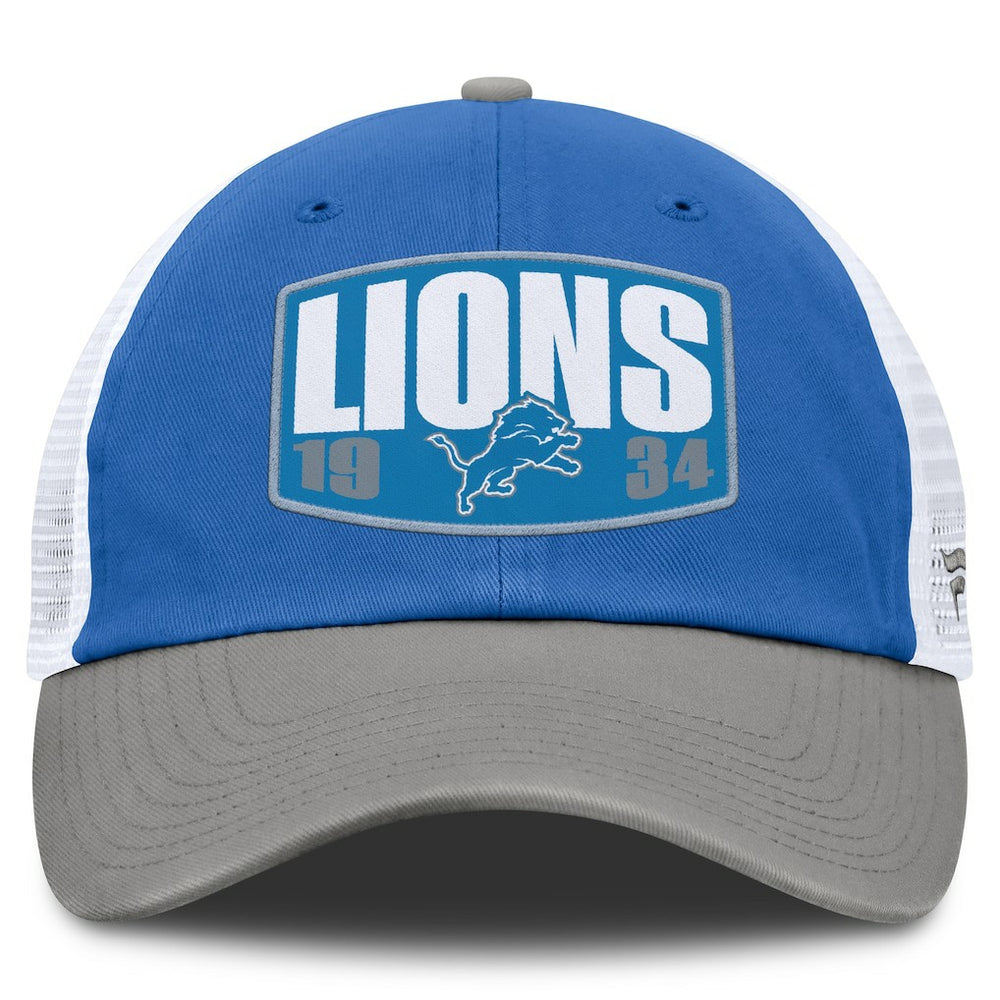 Detroit Lions Franchise Trucker Adjustable Hat - Blue/Gray Hats