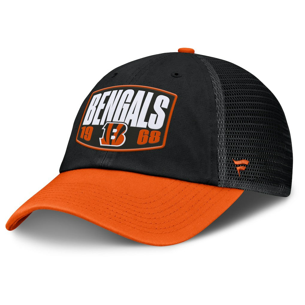Cincinnati Bengals Franchise Trucker Adjustable Hat - Black/Orange Hats