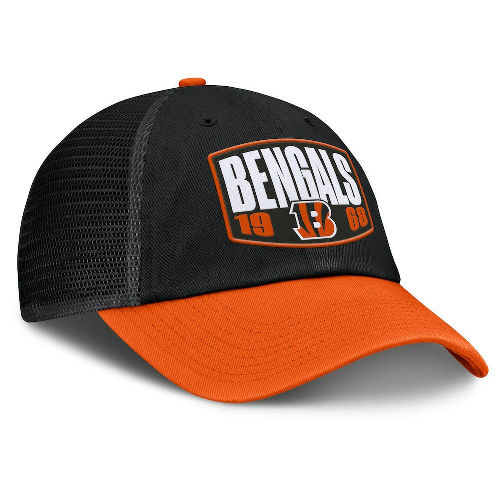 Cincinnati Bengals Franchise Trucker Adjustable Hat - Black/Orange Hats