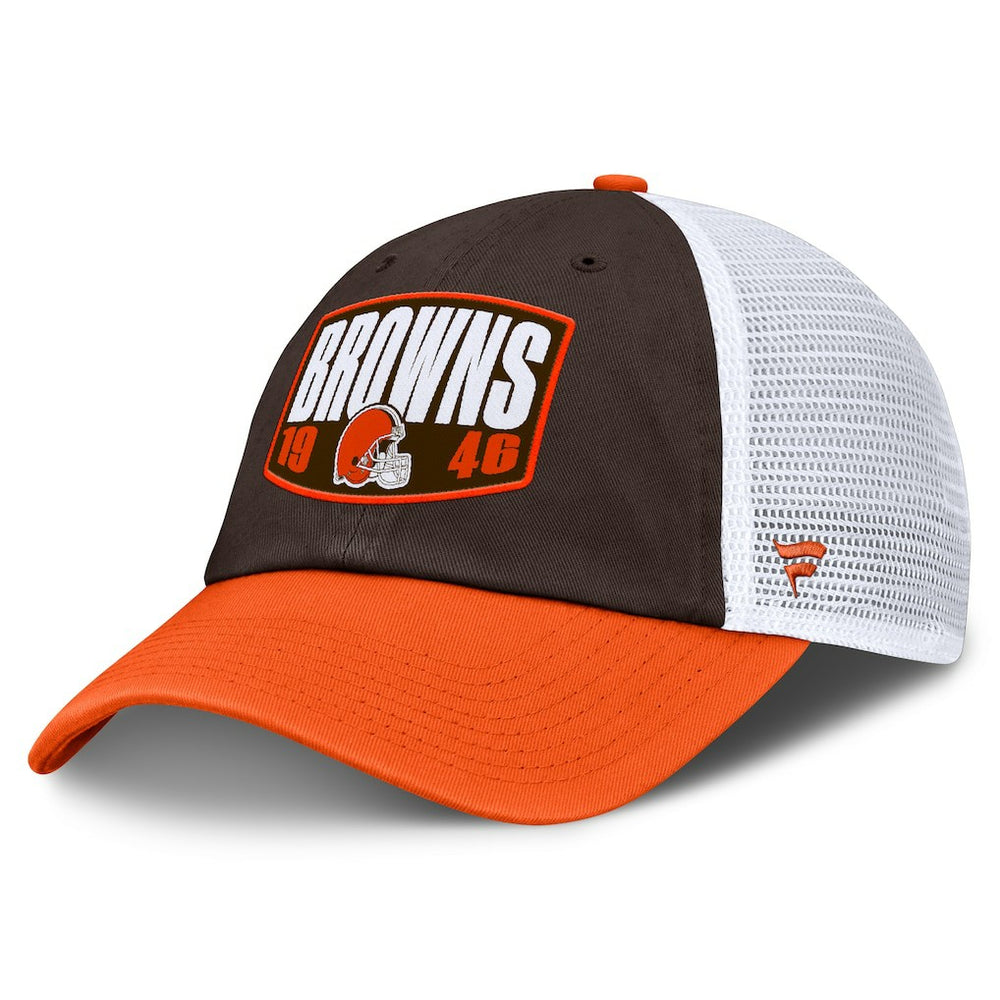 Cleveland Browns Franchise Trucker Adjustable Hat - Brown/Orange Hats