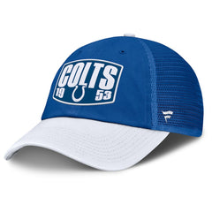 Indianapolis Colts Franchise Trucker Adjustable Hat - Royal/White Hats