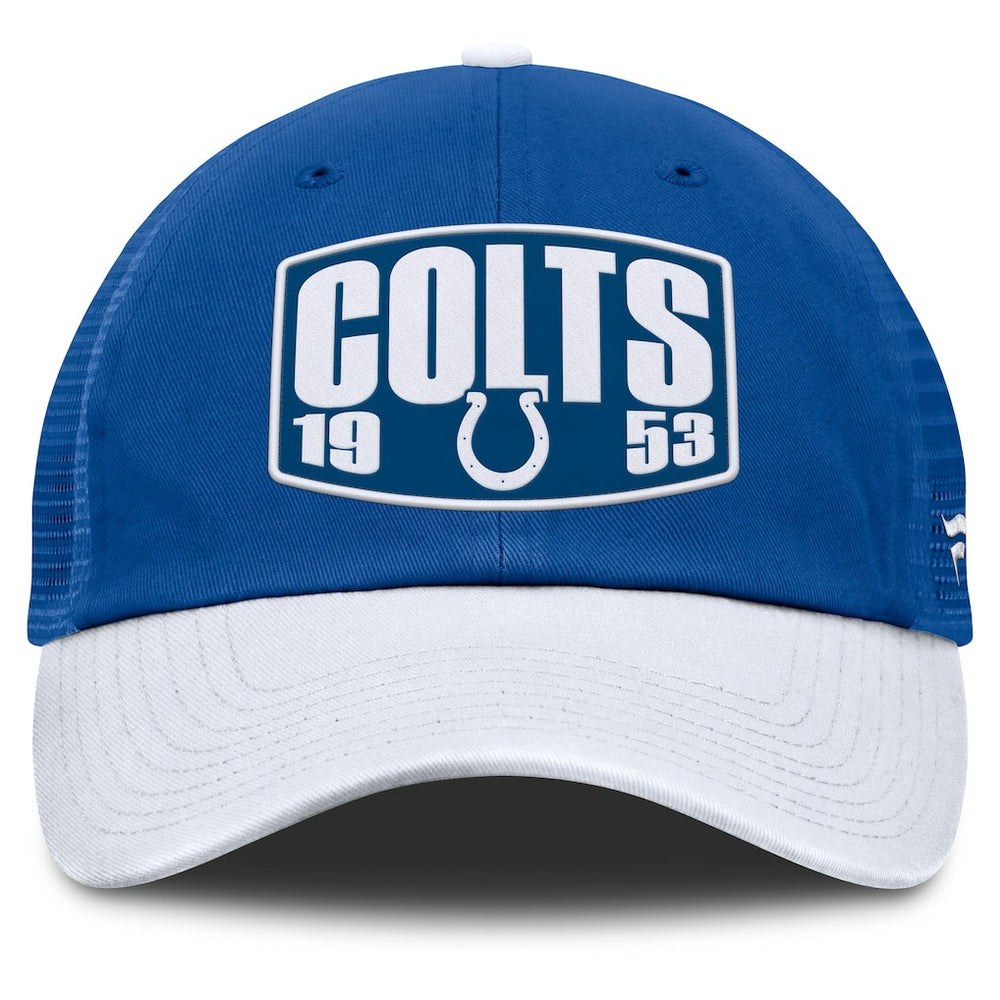 Indianapolis Colts Franchise Trucker Adjustable Hat - Royal/White Hats