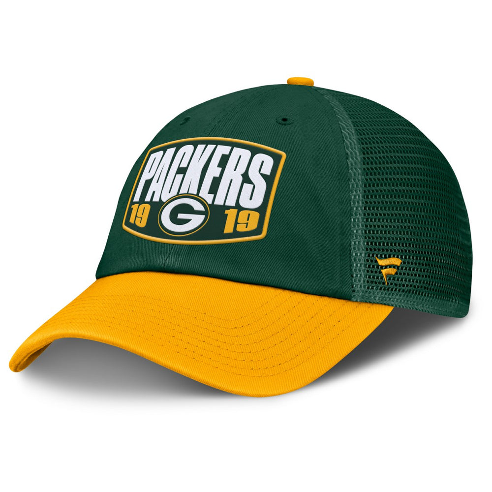 Green Bay Packers Franchise Trucker Adjustable Hat - Green/Gold Hats