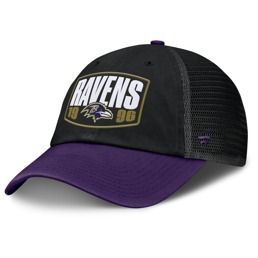 Baltimore Ravens Franchise Trucker Adjustable Hat - Black/Purple Hats