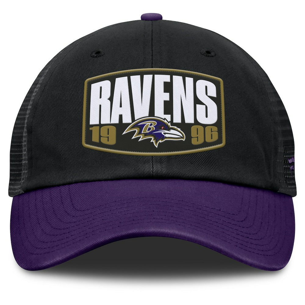 Baltimore Ravens Franchise Trucker Adjustable Hat - Black/Purple Hats