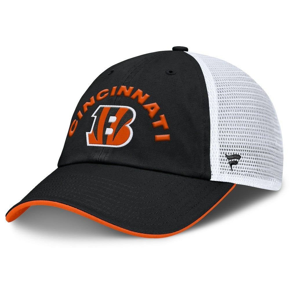 Cincinnati Bengals Reverse Trucker Adjustable Hat - Black/White Hats