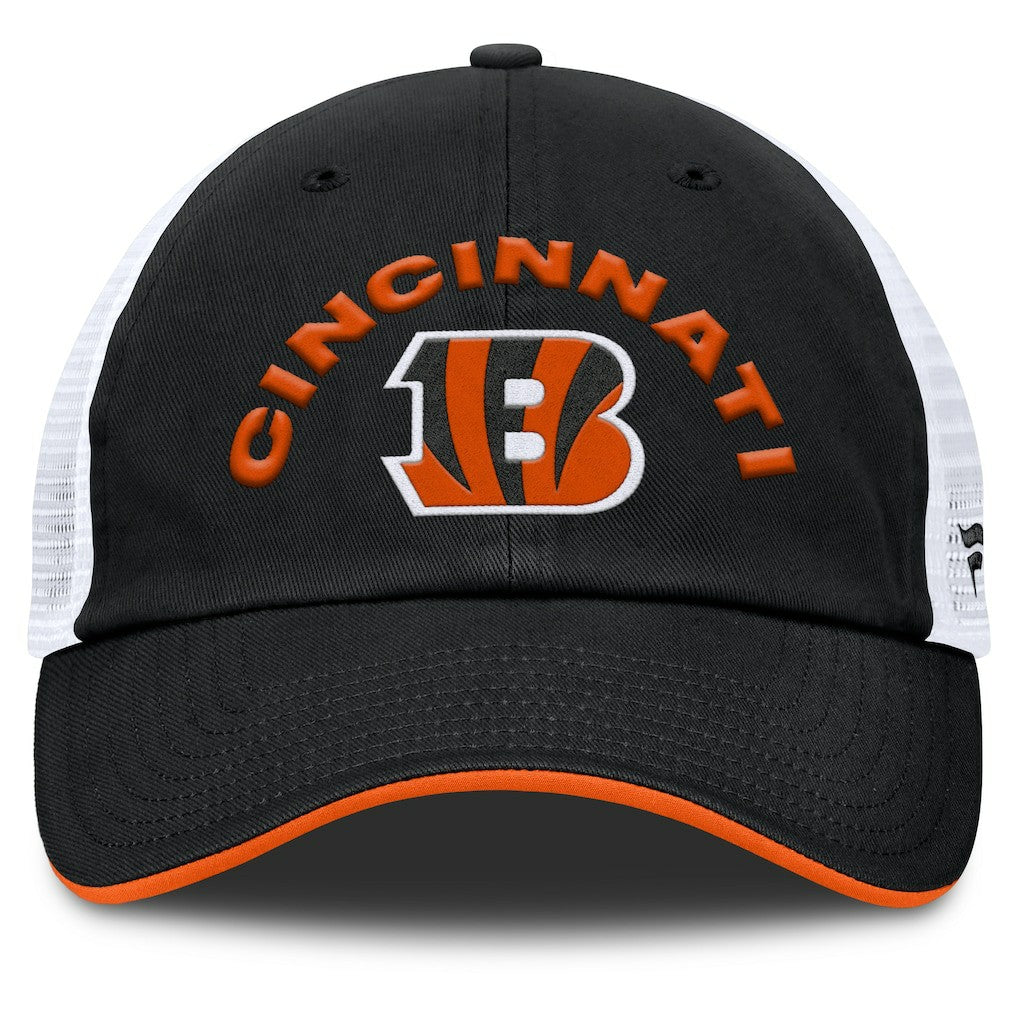 Cincinnati Bengals Reverse Trucker Adjustable Hat - Black/White Hats