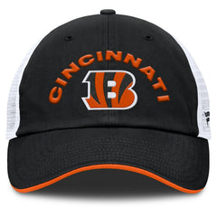 Cincinnati Bengals Reverse Trucker Adjustable Hat - Black/White Hats